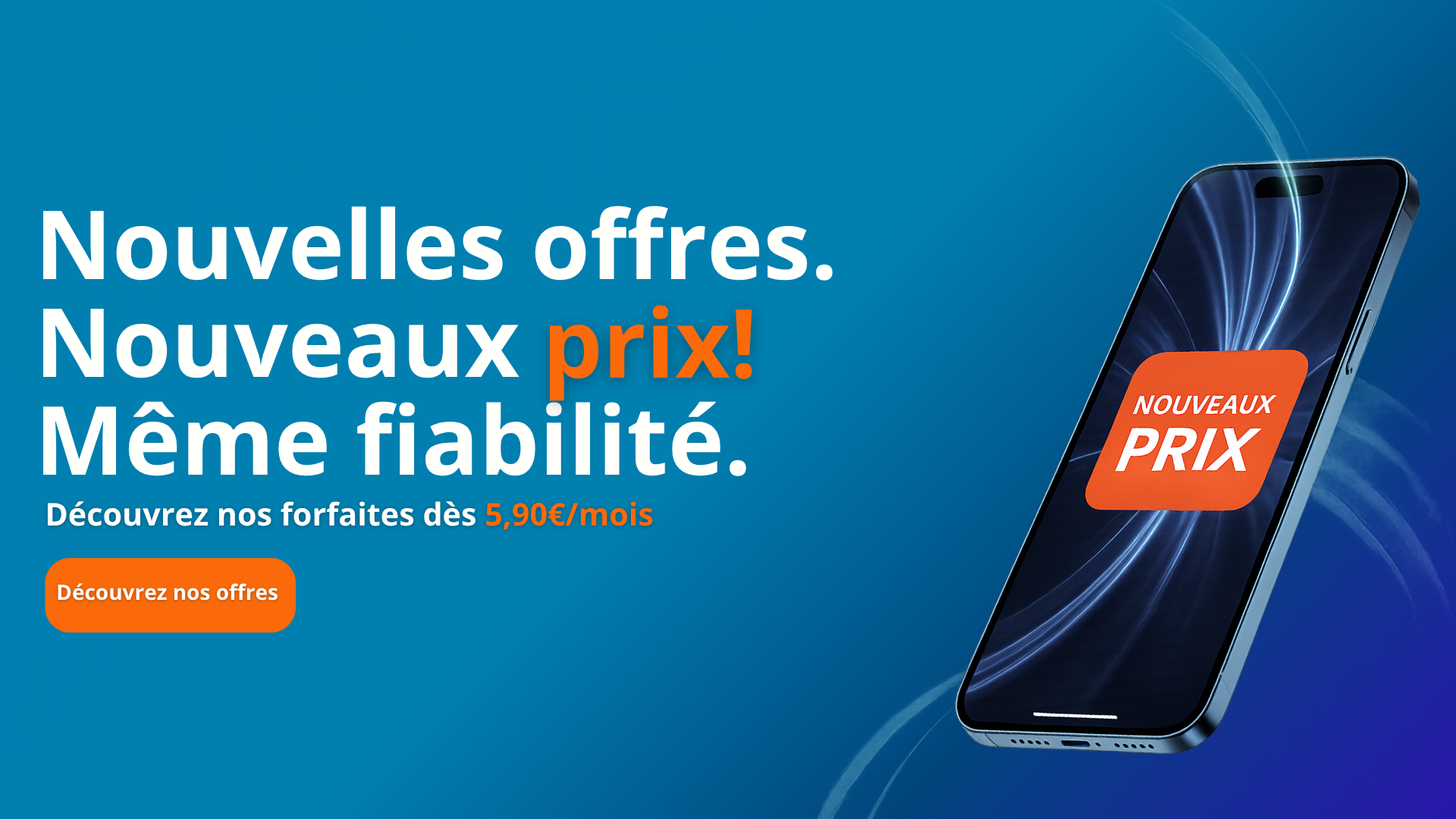 Nos nouvelles offres forfait Mobile Bleutel 2026 à partir de 5.90€